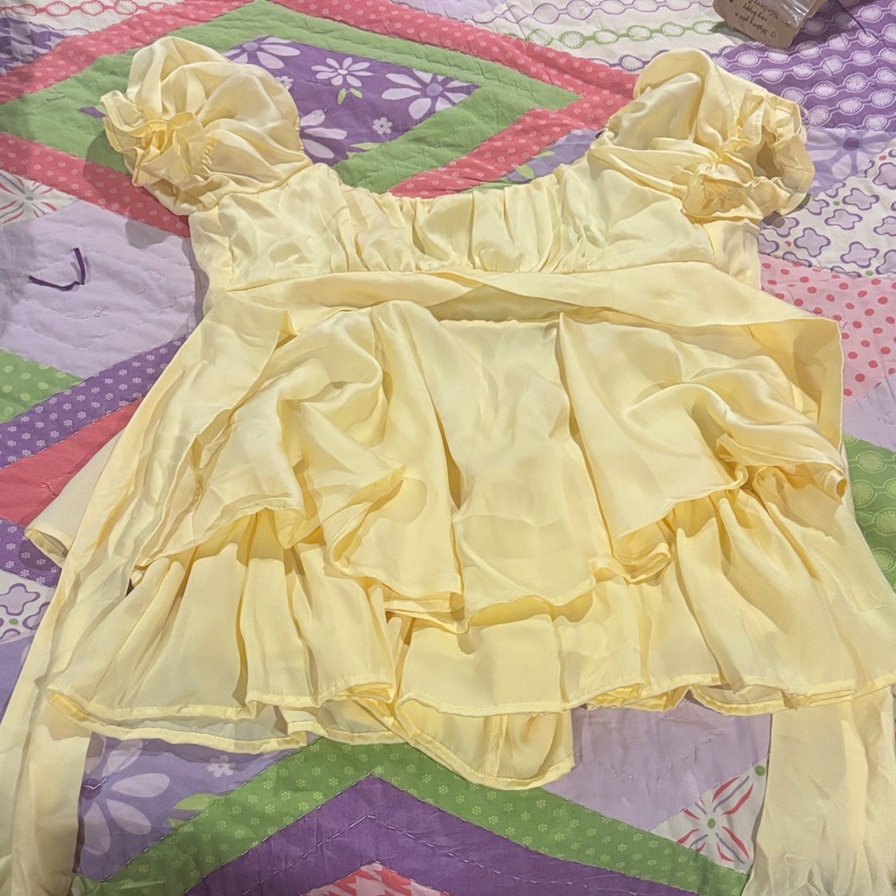 Francesca's Collections Sunny Yellow romper
